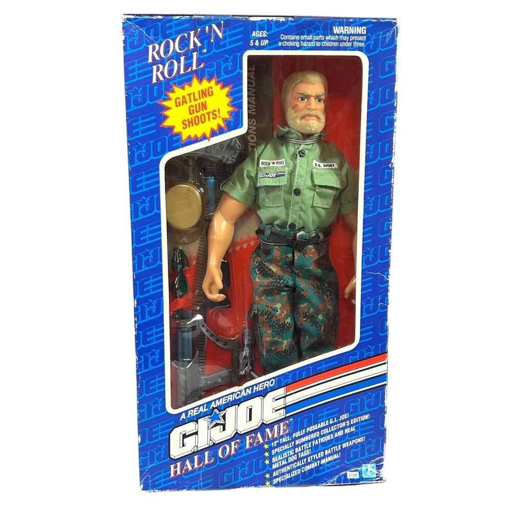 Vintage 1992 GI Joe Hall of Fame Rock N Roll 12 Inch Action Figure Hasbro New